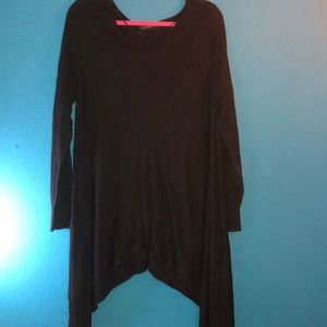 Black V-Neck Tunic
